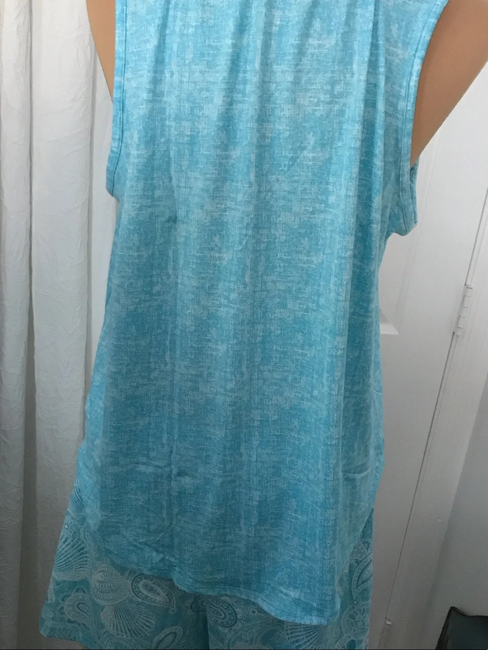 Light Blue 'Ocean Air & Salty Hair' Women's Pajama Set